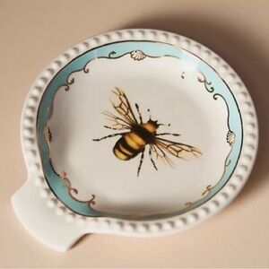 Anthropologie Lou Rota Spoon Rest Glazed Stoneware New In Box